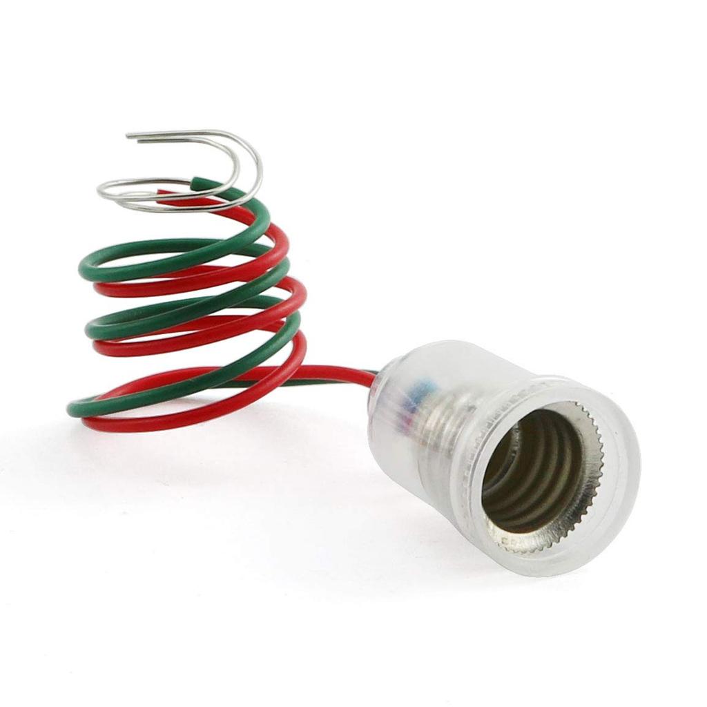 5PCS Miniature Bulb Bases 110V E10 Screw Type Lamp Holder With Wire