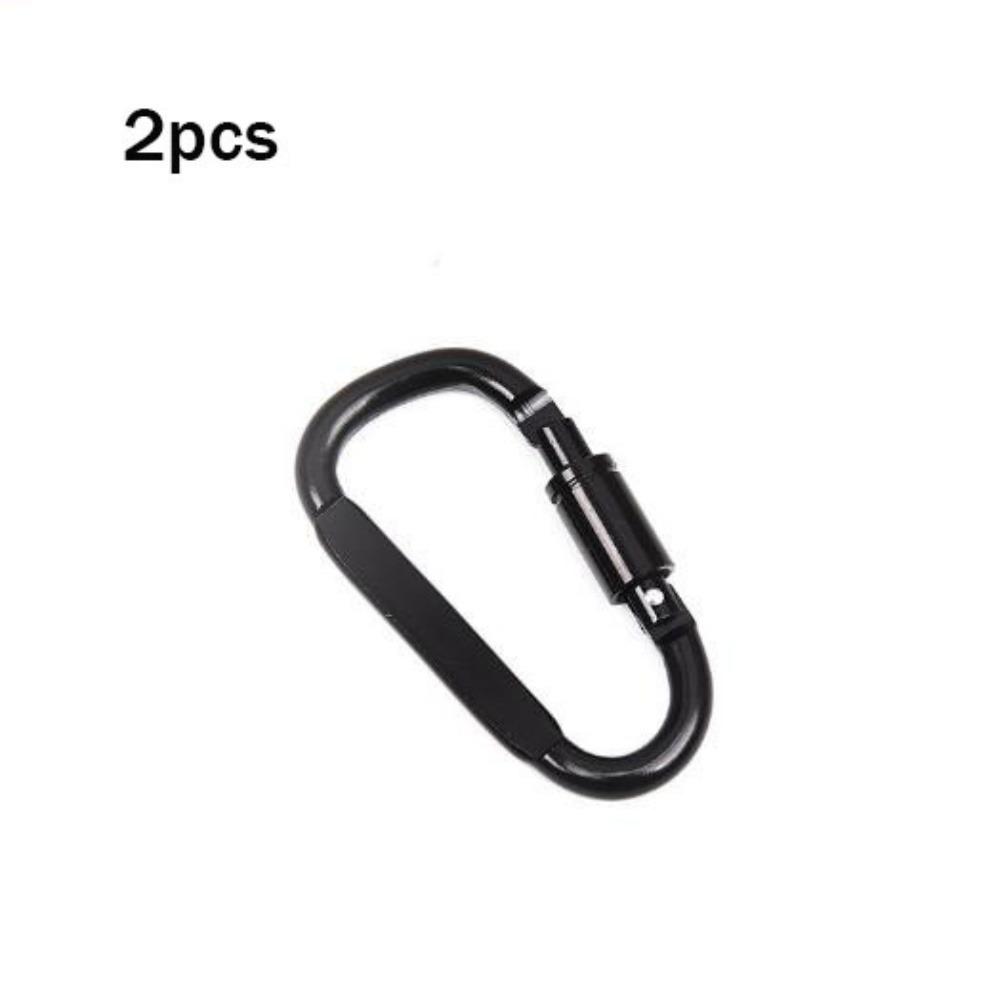 2 ks s pojistkou Venkovní sportovní přezka Hliníková slitina Horolezecké tlačítko Nová bezpečnostní přezka Klíčenka