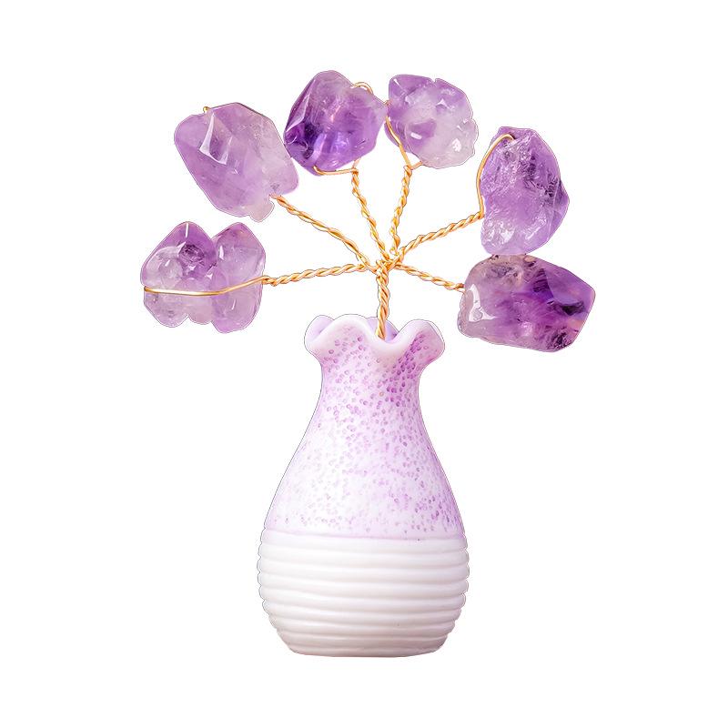 Amethyst Flower Tree Desktop Ornament