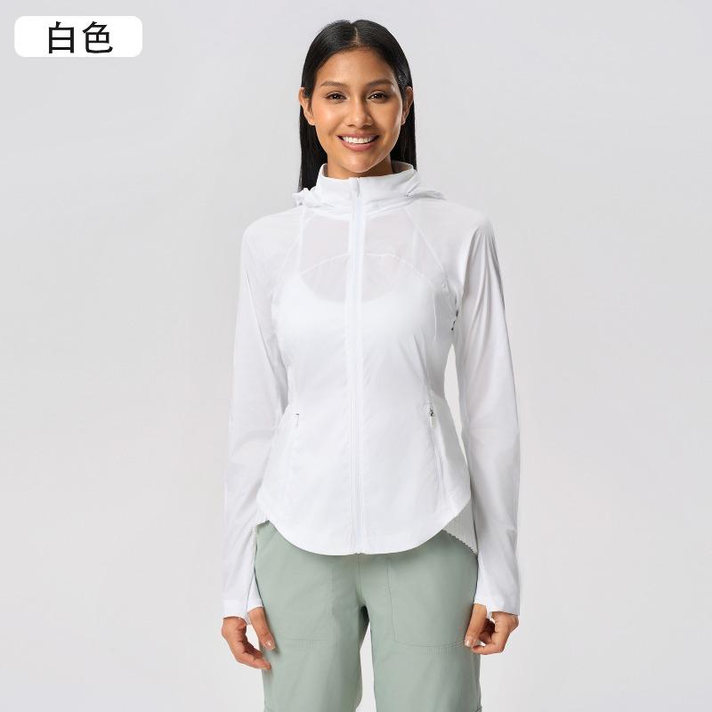 Summer Sports Outdoor UV Protection Skin Clothing + Slim and Thin Breathable Sunscreen Clothing for Women