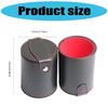 Bar Party Dices Game Accessories Dices Box PU Leather Dices Cup Container with 5 Dices for Game Playing Party Favor Toy