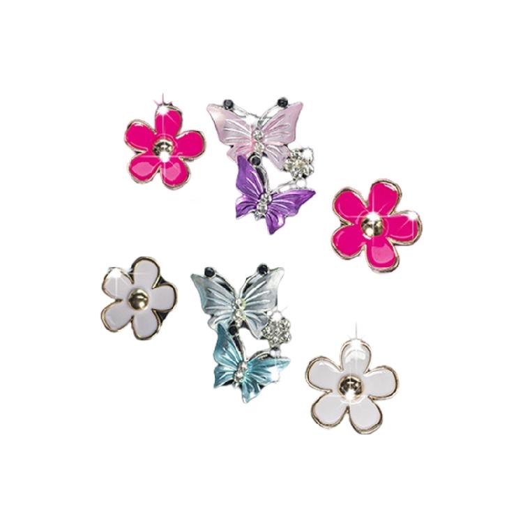 

6pcs Daisy Flower & Butterfly Air Vent Clip Car Air Freshener Charm for Girls Women Air Outlet Perfume Decoration Clip