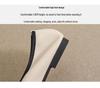 Weiwei Girl Square Toe Bow Loafers - Women's Soft Sole Ballet Flats