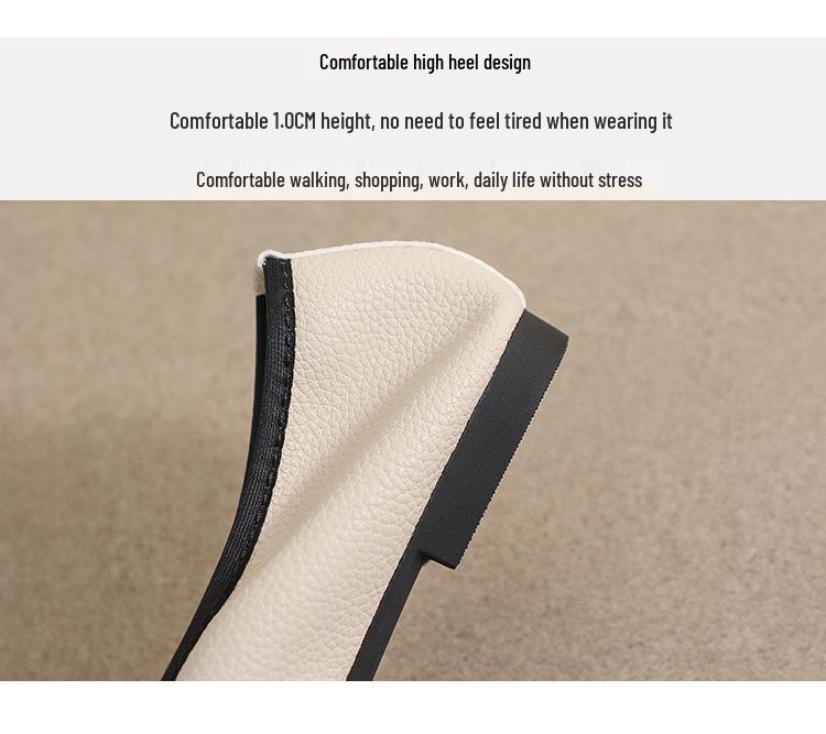 Weiwei Girl Square Toe Bow Loafers - Women's Soft Sole Ballet Flats