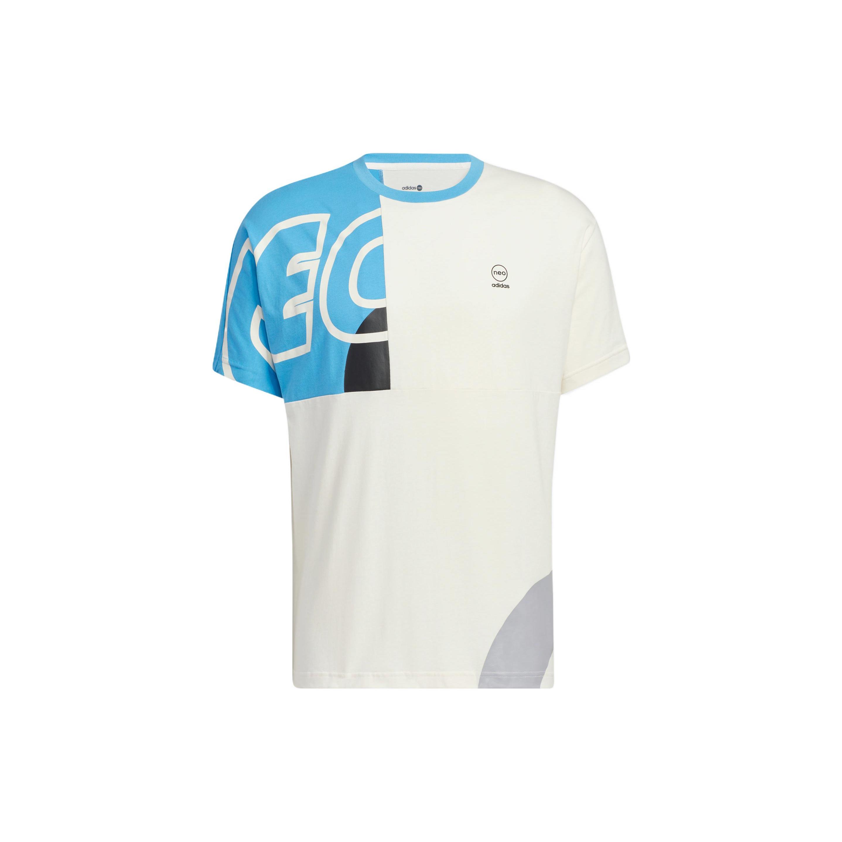 Adidas Neo T Shirt Men s Blue White HS8826 M