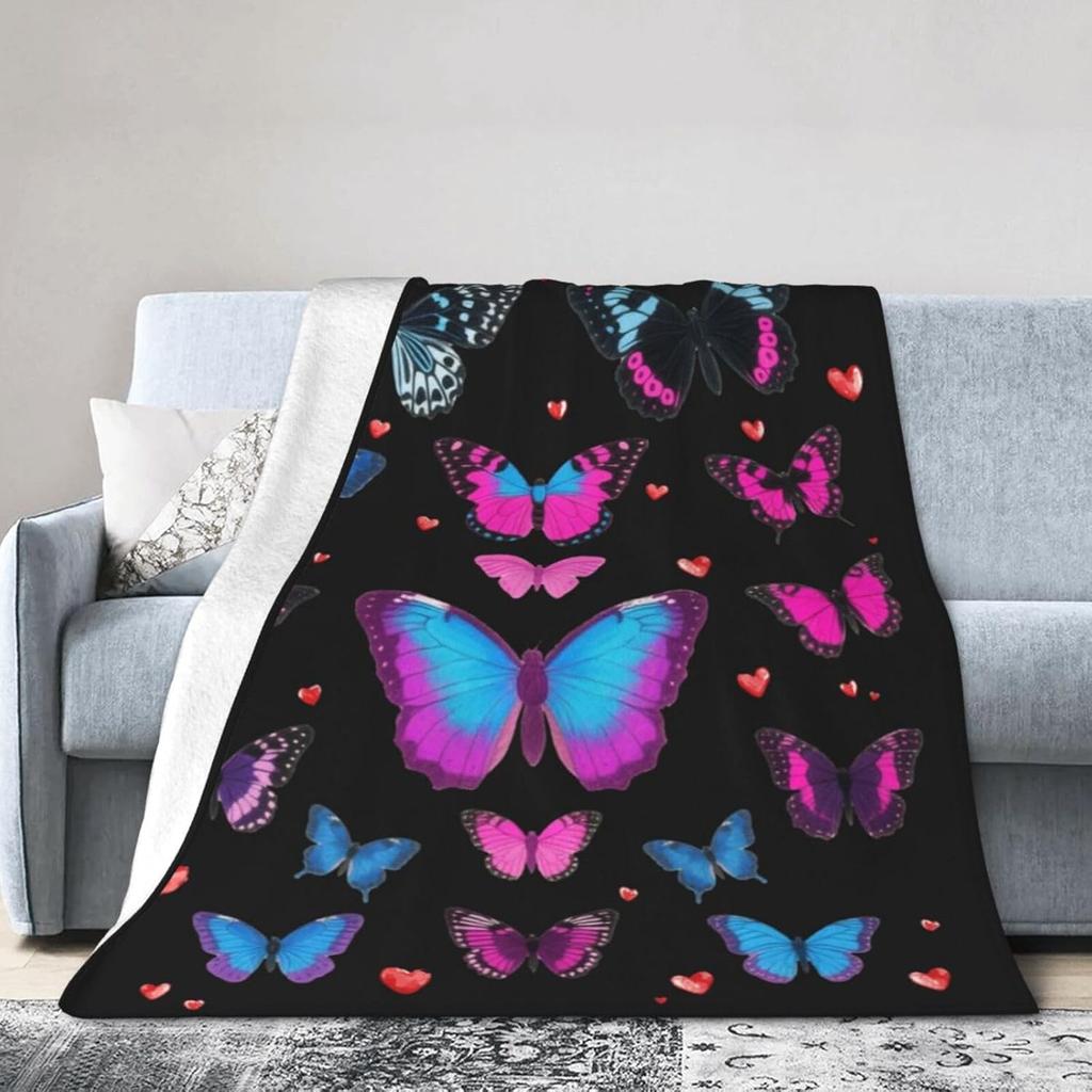 Horse Throw Blanket Super Soft Warm Floral Horse Blanket Cozy Plush Fleece Farm Stuffed Animal Horse Gifts Bedding Blanket