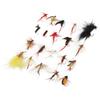 60PCS with High Carbon Steel Hook Fly Fishing Lures Lightweight Fly Fishing Tackle  For Trout Bass