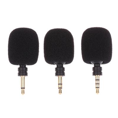 Przenośny Mini Mikrofon Mikrofon 3,5 mm Aux Mono / Stereo / 4-biegunowy Metalowy Mikrofon Pojemnościowy Do Laptopa PC Smartfona