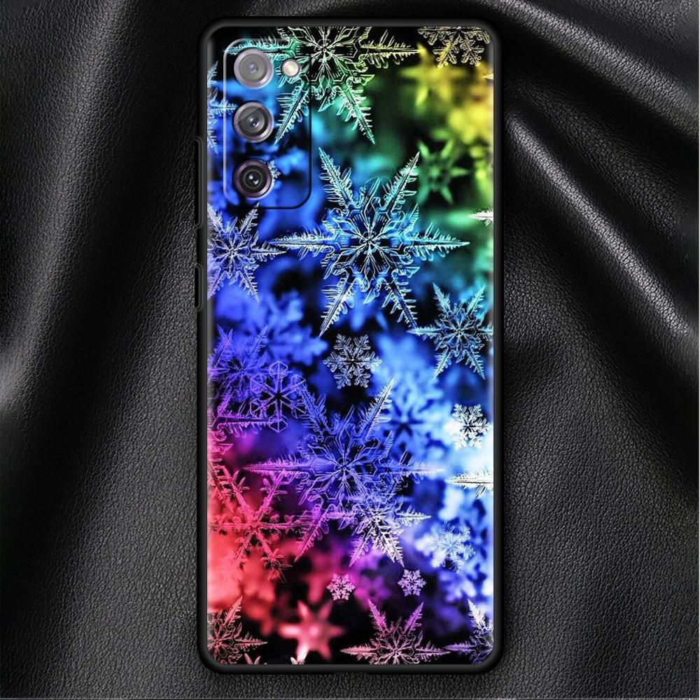 

Чехол-бампер для Samsung Galaxy S22 Ultra S21 FE S20 Plus S10 Lite Чехол для телефона S10e S9 S8 S7 Силиконовый чехол Snow White Snowflake Samsung S7