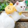 Classic Cute Small Dog Harness and Leash Set Step-in Adjustable Puppy Cat Dog Vest Harnesses Backpack Pet Harness for Small Medium Dogs
