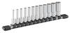 TONE HSBL212 Deep Socket Set with 12 Pieces (Hexagonal Holder), 6.35mm (1/4") Drive,