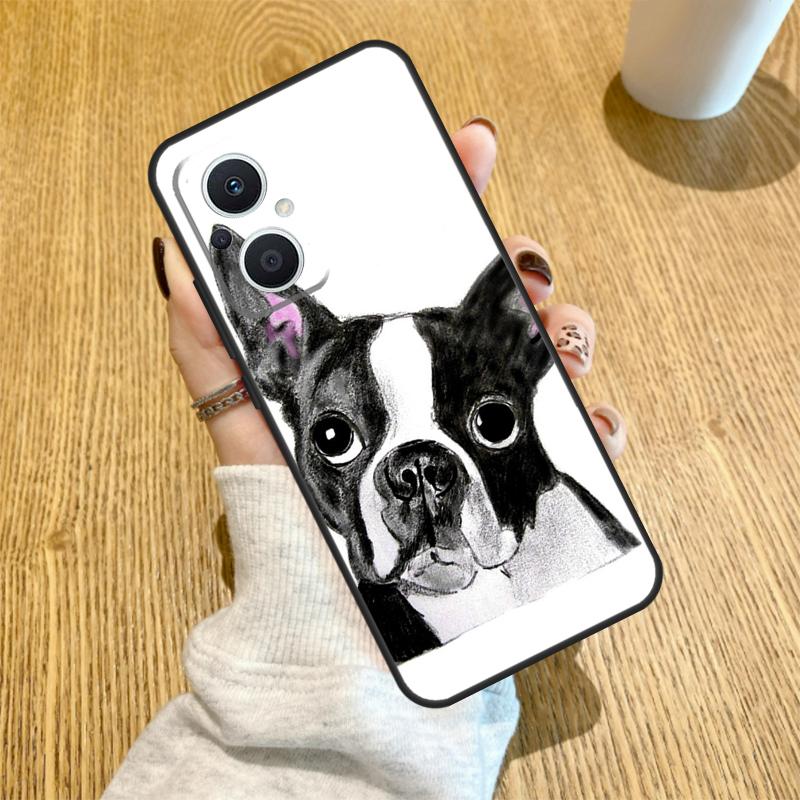 Boston Terrier Dog Funda For OPPO Reno 7 8 Lite 14 F 13F 12F 11F 13 12 11 10 Pro OPPO Find X9 X8 X6 X5 Pro Case