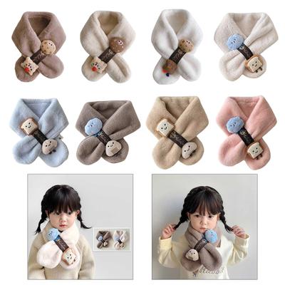 Infant Fleece Neck Warmer Children Plush Scarf Cotton Scarf for Winter Outdoor Activities Suitable for Kids 3 To 10 Year