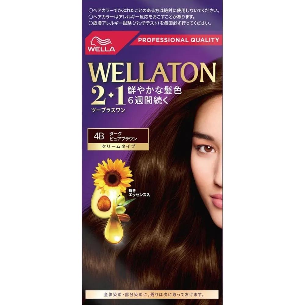 Wellaton Крем-краска для волос Темно-коричневая для закрашивания седины 9CB quite bright natural