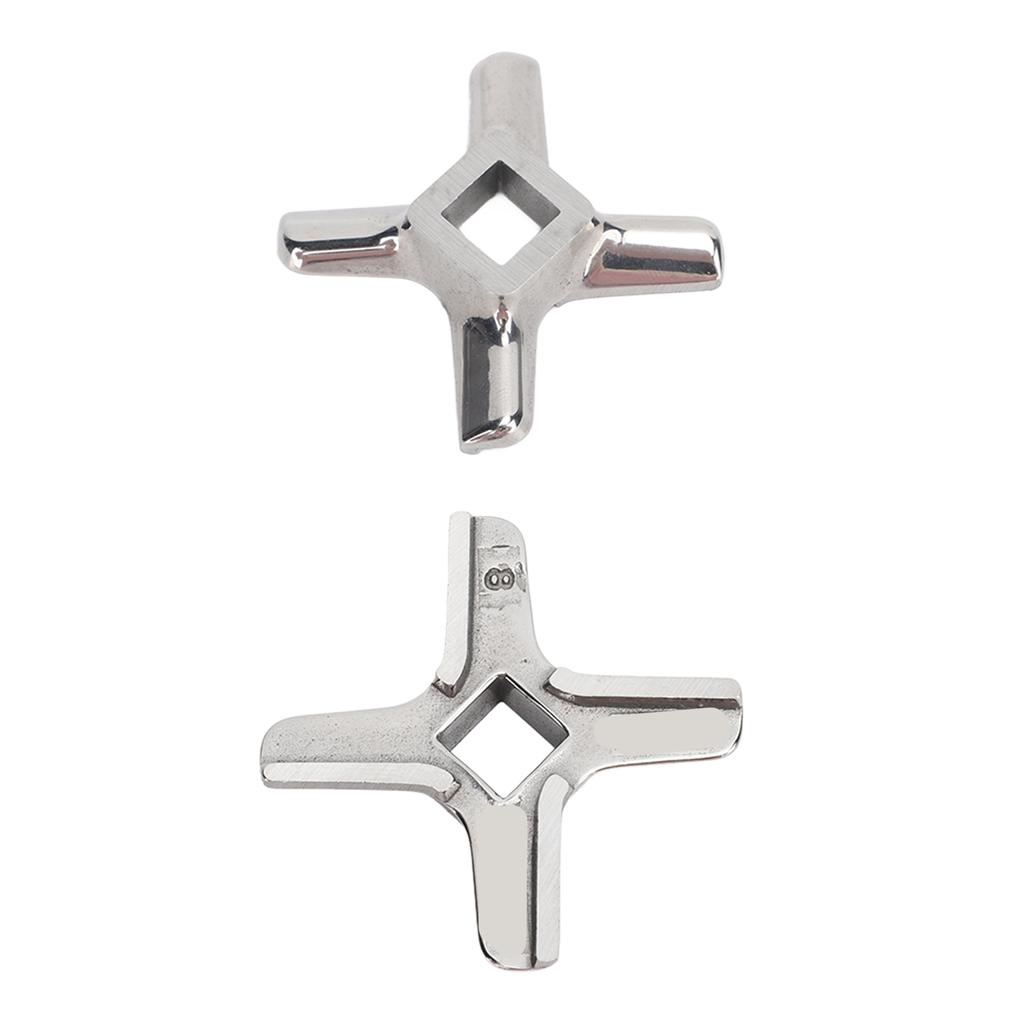 2 PIEZAS Cuchilla de Picadora de Carne Cuchillo Cortador Acero Inoxidable Fácil Reemplazo Picadora de Carne Versátil