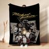 Michael Jackson Dangerous World Tour Theme Printed Blanket Skinfriendly Warm Throw Blanket For Camping Travel Party Decor Gift For Friends
