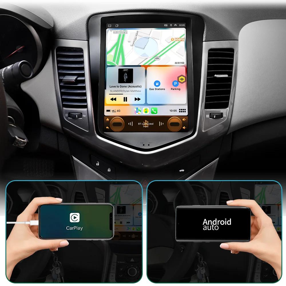JIUYIN 9.7" Android 13 Car Radio for Chevrolet Cruze J300 2008-2012 Multimedia Player GPS 2din Carplay Auto Stereo DVD Head Unit