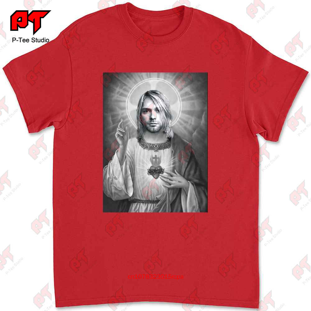 Kurt Cobain Saviour Saint Printblack S Hommetumblr Tshirt 4CYN S