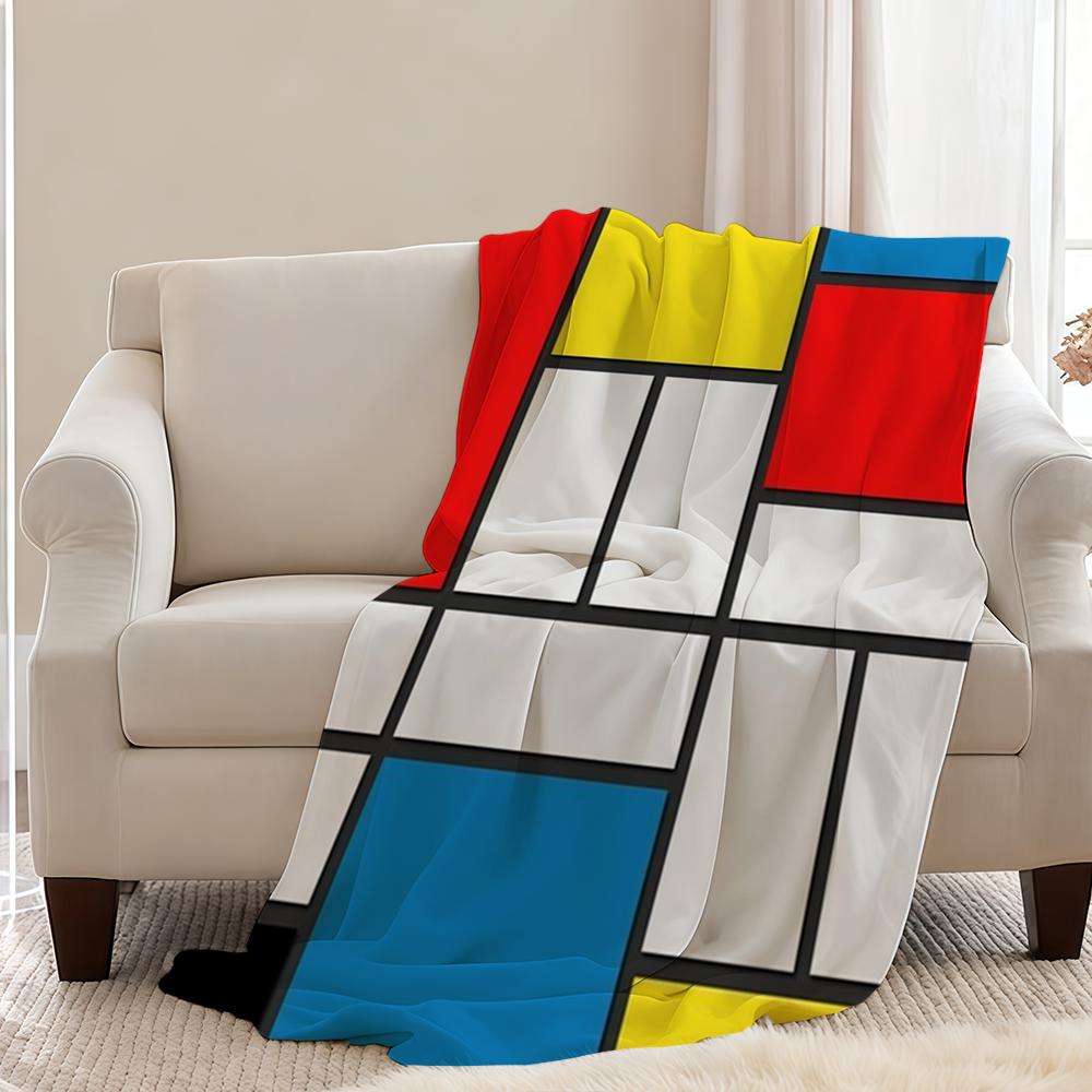 Decke Überwurf Super Piet Gemütlich Plüsch Wohnzimmer Sofa Mondrian Couch Kindliche Geburtstagsgeschenke