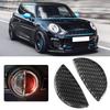 Akozon Door Handle Cover 2pcs Carbon Fiber Car Interior Door Handle Cover Sticker Trim Fit for Mini Cooper R55/R56/R60