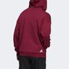 Adidas Lillard Basketball Printed Pullover Hoodie for Men, Burgundy