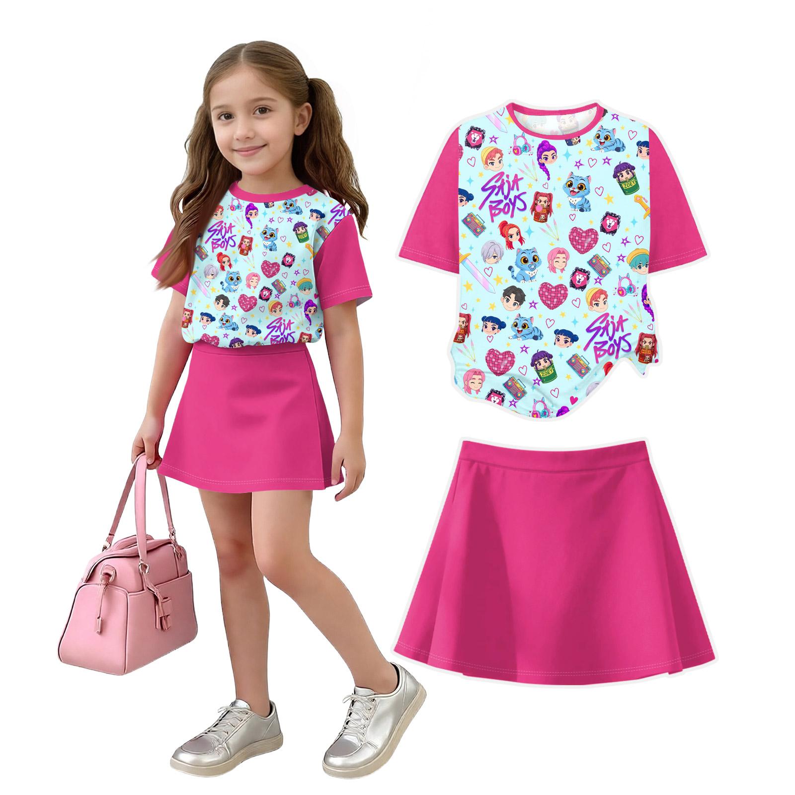 

Infant Newborn Baby Girls Boys Loose Print T-shirt+Pants Print Outfits Set 100