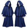 Halloween Cape Medieval Robe Cape Wizard Guide Grim Reaper Long Sleeve Coat