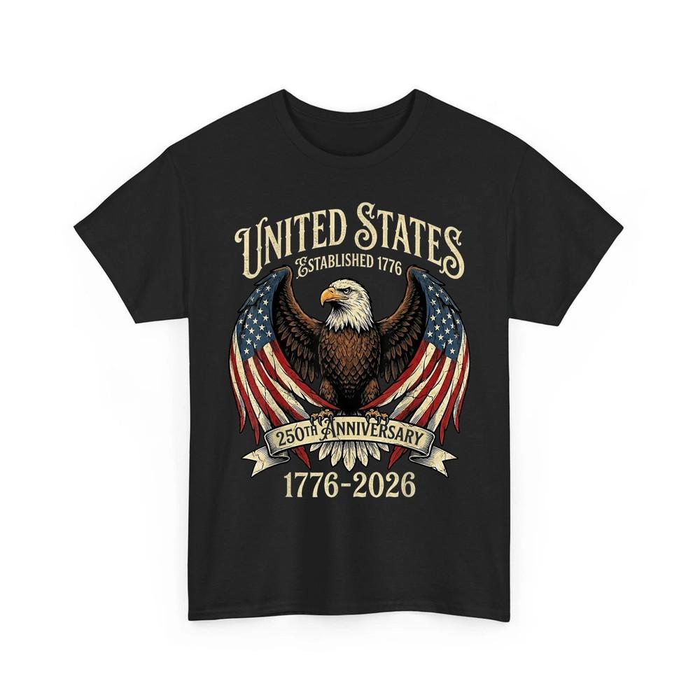 250 Years American Flag Bald Eagle 250th Anniversary USA Patriotic TShirt Unisex T-Shirt M