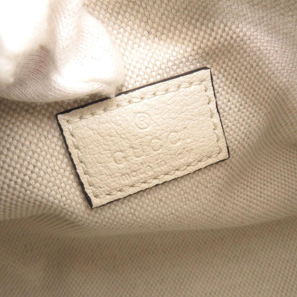 Used AUTHENTIC GUCCI 760170 One Shoulder Bag Blondy Shoulder Bag White Leather