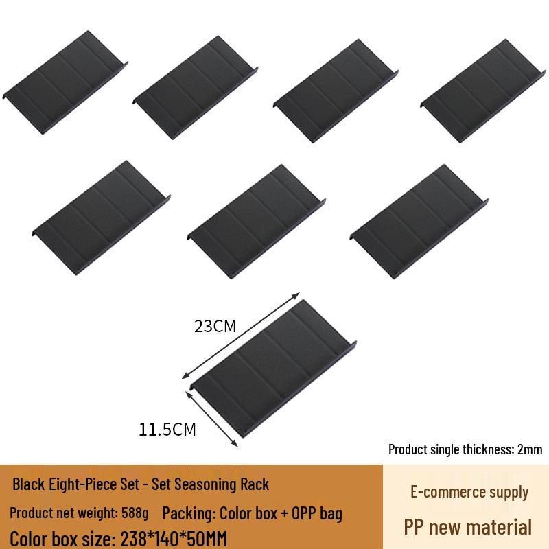Compact Spice Rack, PP Material, Drawer Step-Style Storage for Cumin & Chili Powder