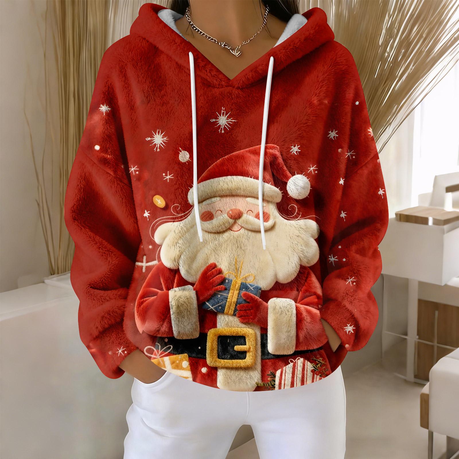 

Толстовки для женщин оверсайз зимние плюшевые милые свитшоты пуловер модная осенне-зимняя одежда XL винный