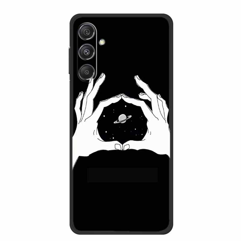 Funda For Samsung A17 Back Cover Case Fashion Black Silicone TPU Soft Phone Case For Samsung Galaxy A17 2025 Case A 17 Coque Bag