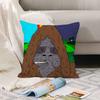 Funny Sassy the Sasquatch Pillow Case Office Cushions Suitable For Sofa Car Bedroom Decorative Cushion Cover