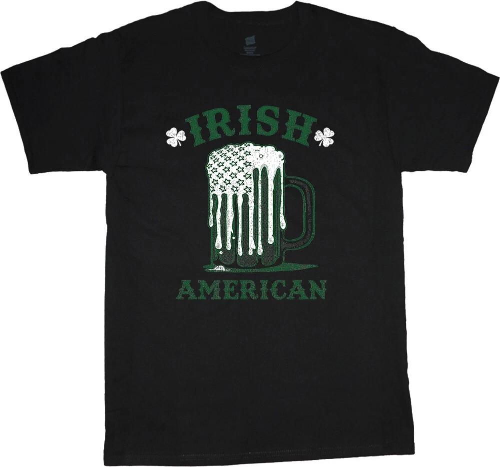 Beer T-shirt Irish American St Patricks Day Parade Boston Ireland Mens Clothing XL