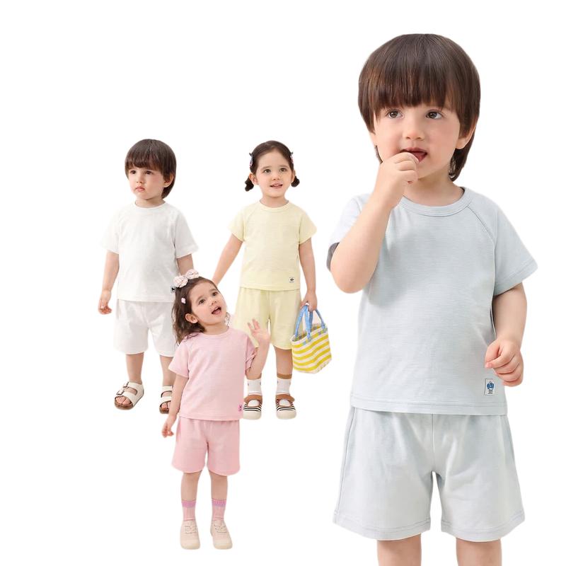 LUSON Baby Unisex Super Soft Summer Two-Piece Set 100