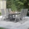 Vidaxl 7-Cz. Garden Furniture Set, Solid Acacia Wood