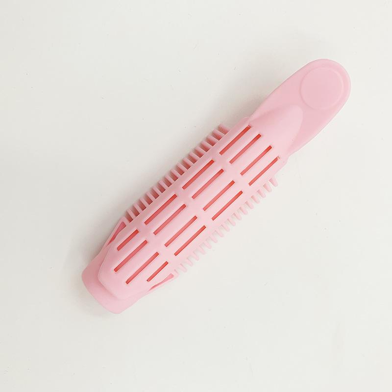 

1/2/4/6 шт. Пушистые объемные зажимы для корней волос - Самозакрепляющийся инструмент для укладки волос для мгновенной челки и DIY бигуди для волос для женщин 6PCS светло-розовый