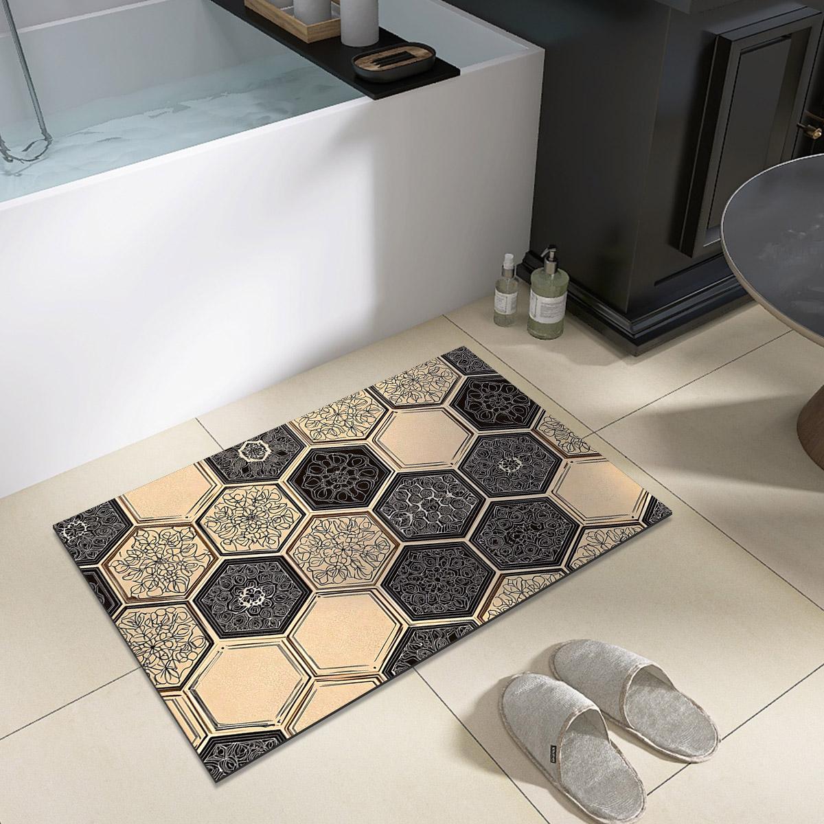 

Коврики для ванной и душа, впитывающий коврик для ног, нескользящий, быстросохнущий, коврик для туалета, напольный коврик, придверный коврик, моющийся 40cmx60cm