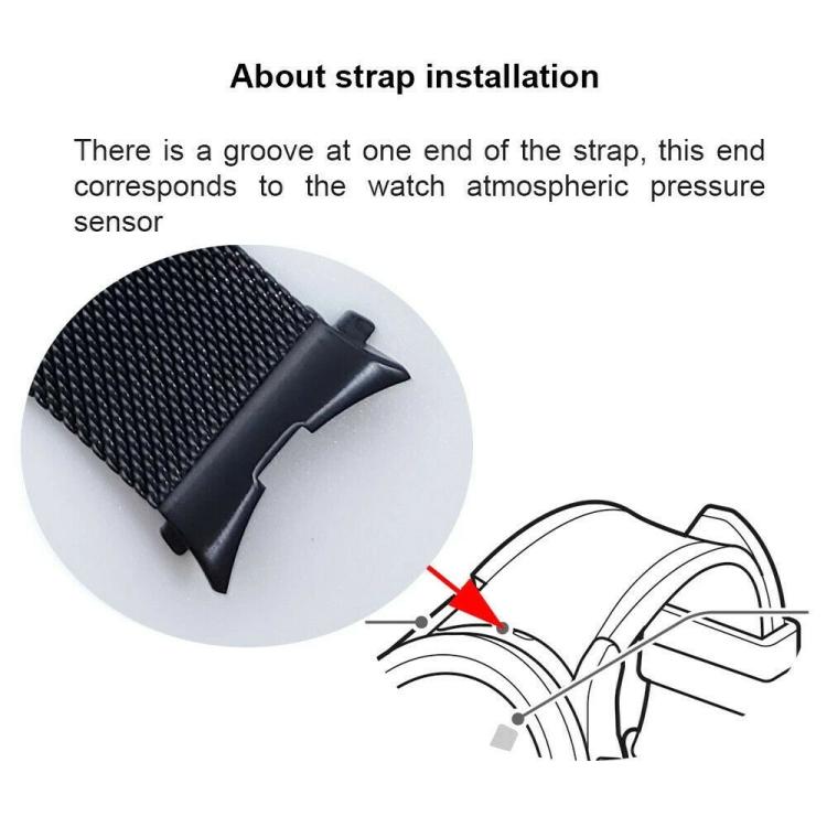 For Samsung Galaxy Watch 3 41mm Milan Metal Steel Mesh Buckle Watch Band