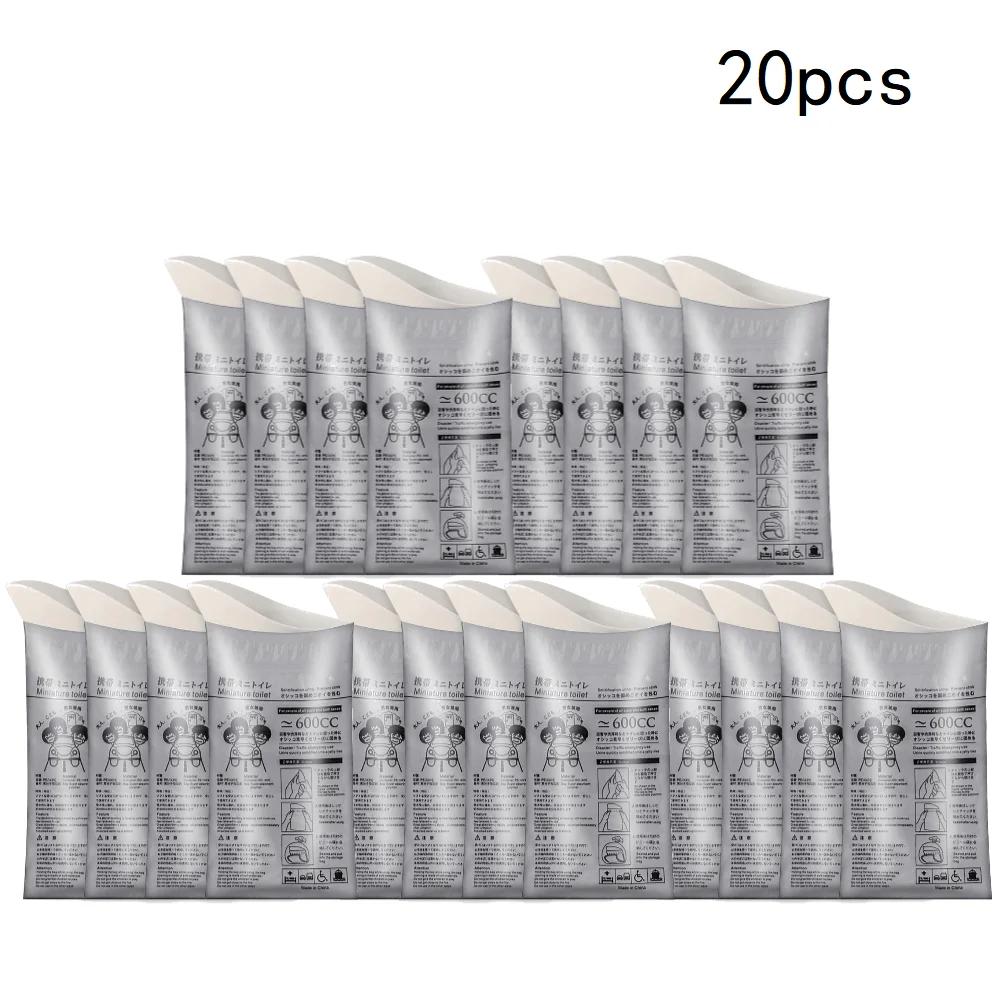 4-20 Pezzi Toilette Portatile da Esterno Sacchetto per Urina d'Emergenza 600ml Emergenza in Viaggio Toilette Mobile Sacchetto per Urinatoio Portatile Sacchetto per Vomito