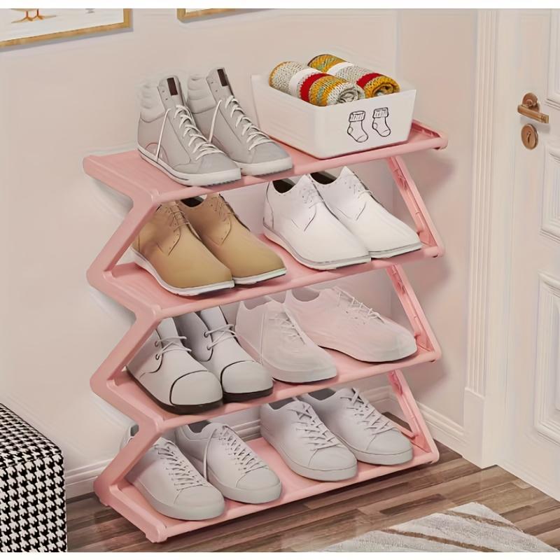 4-Layer Z-Rack: Hands-Assembly Without Tools, Expandable Stacking System! for Dorms/Classrooms. Pair with Christmas Socks