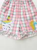 European Style Rainbow Unicorn Print Girls' Summer Shorts and Vest Set