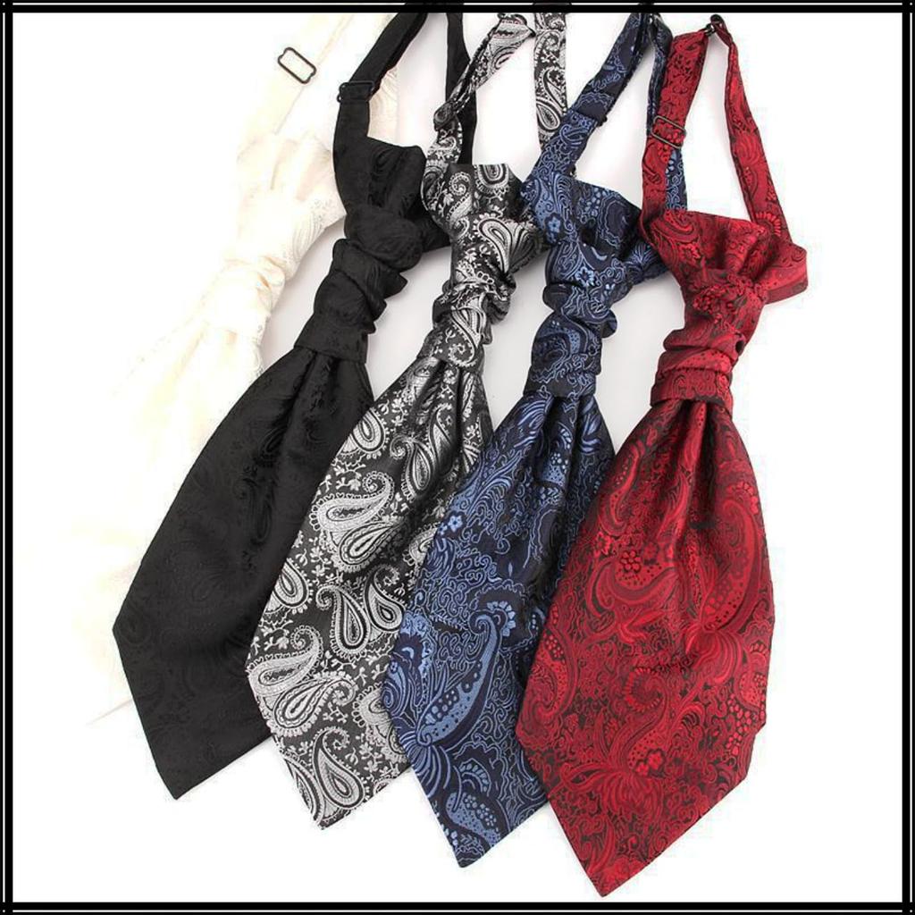 [White Fang] Paisley Pattern Elegant Tie, Business Casual Fashion, Stylish Men's NC069 (Wine)