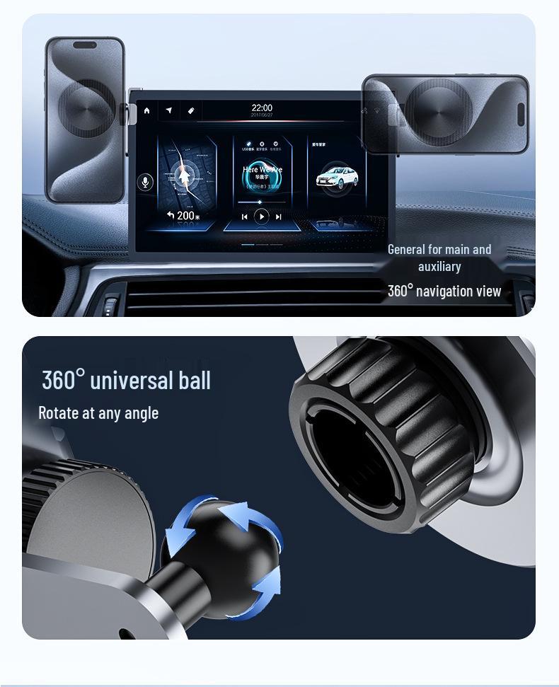 Tesla Model Y Magnetic Car Phone Holder, New Version - Central Control Screen Mount for Navigation