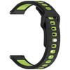 Silicone Fitness Tracker Band Replacement Two-Toned Quick-Release Wristband Breathable 22mm Watch Strap for Amazfit Helio Strap