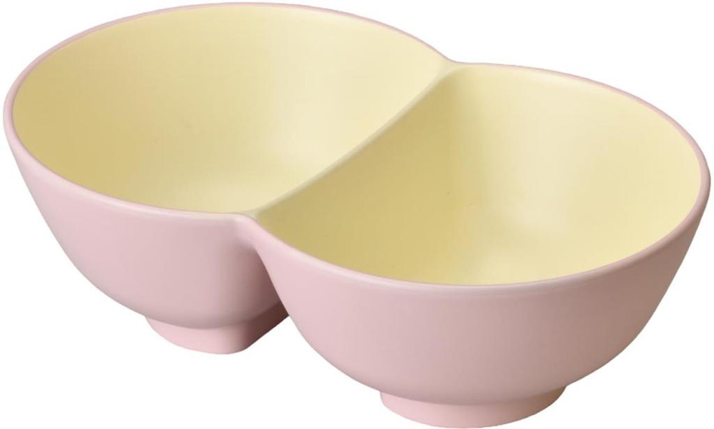 Fukui Craft Twin X X Pale 93041055 Bowl, 25.5 16.3 8.2 Cm, Pink,