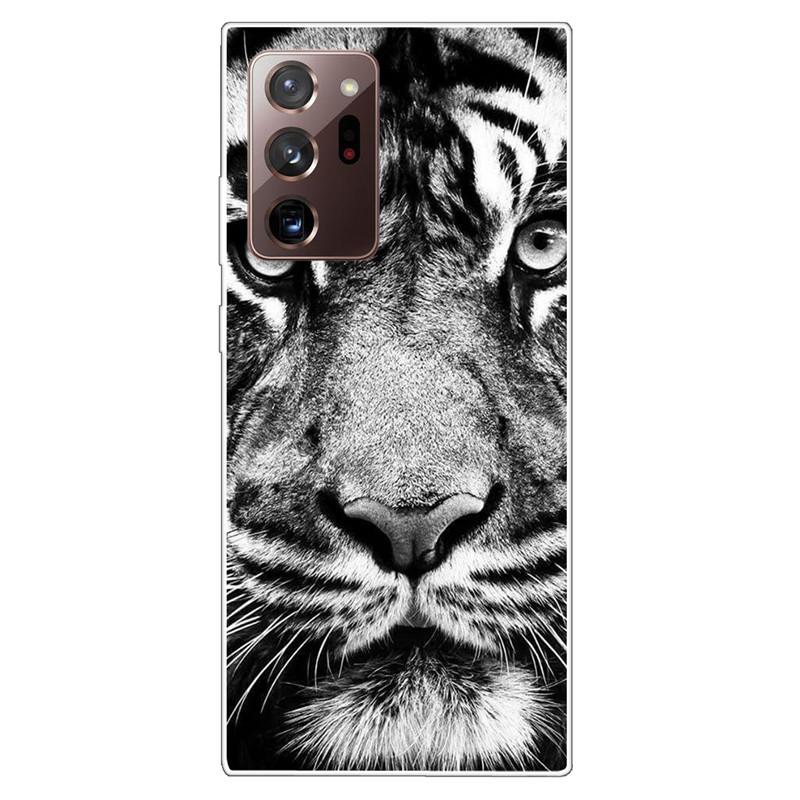 Soft Cover For Samsung Note 20 Ultra Case S20 FE TPU Print Cat Silicone Cases for Samsung Galaxy Note20 M52 5G Funda Coque Clear