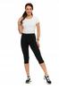 Women's 3/4 High Waist Plus Size Sports Leggings MORAJ XXL black