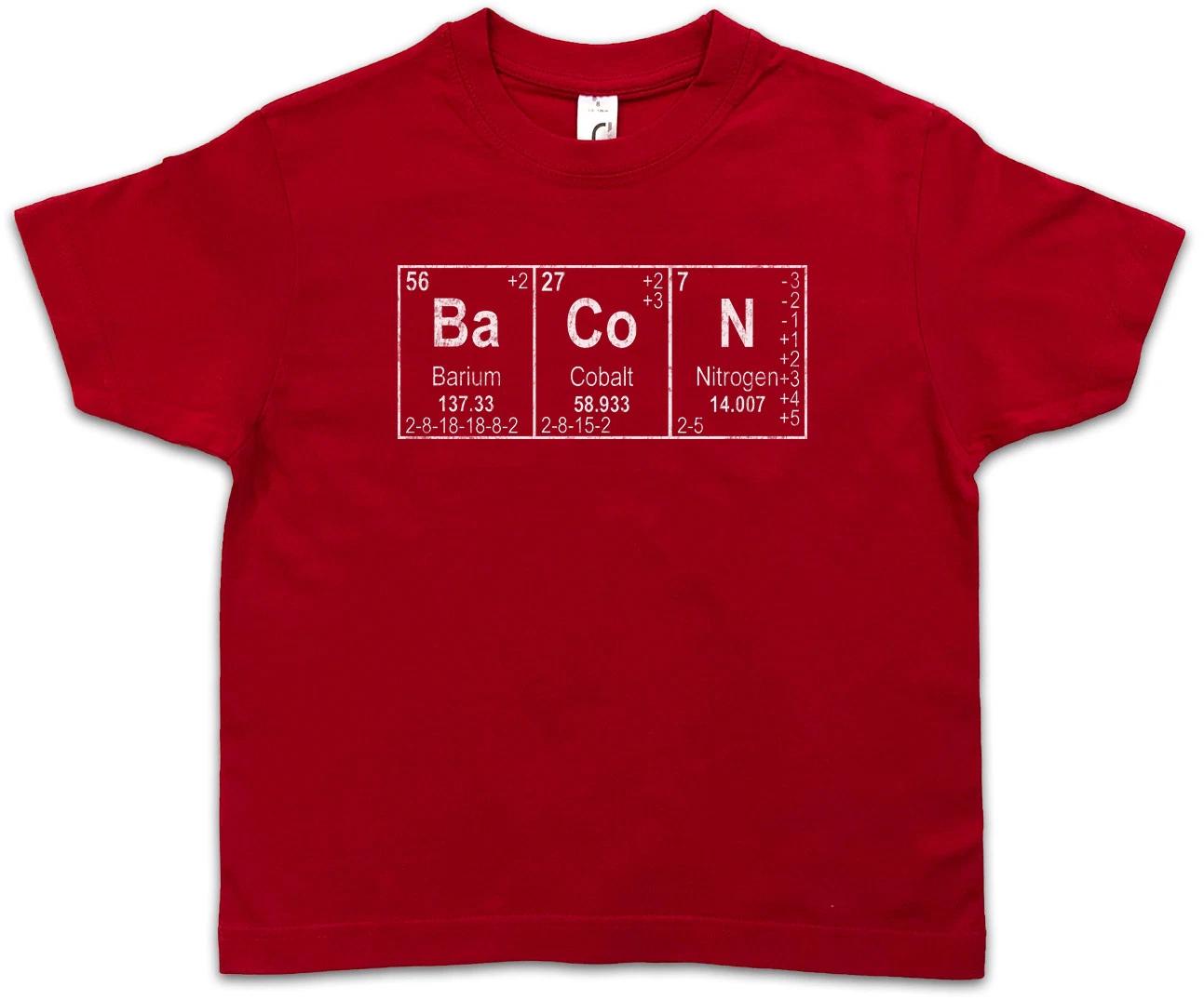 Ba Co N I Kids Boys kids boys T-Shirt Bacon Addicted Love Fun Teacher Scientist Chemistry 150