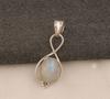 Solid 925 Sterling Silver Moonstone Gemstone Pendant Birthstone Pendant Jewelry Unisex Pendant Silver Jewelry